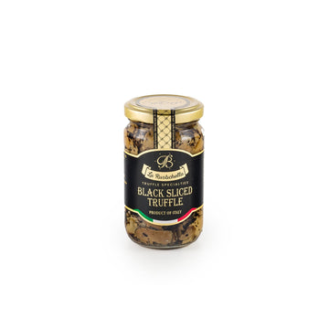 La Rustichella - Black Sliced Truffle - 100% Made In Italy | Vegan, Gluten-Free, Cholesterol-Free (3.17 Oz (90 Gr))