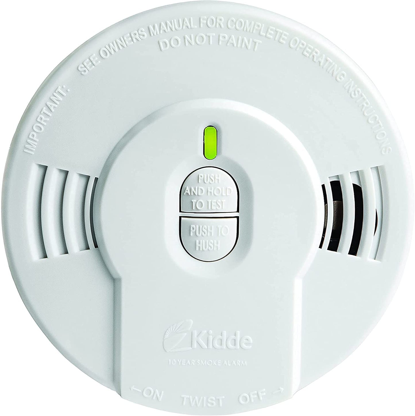 Kidde Smoke Detector, 10-Year Battery, Led Indicators, Replacement Alert, Test-Reset Button