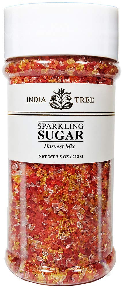 India Tree Harvest Mix Sparkling Sugar, 7.5 oz