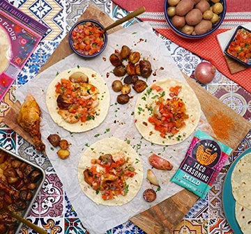 Siete Mild Taco Seasoning Mix | Gluten Free | Vegan | Paleo | Preservative Free | Whole 30 Approved (6 Packets) 42 Servings