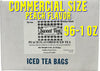 Iced Tea Bags Peach Black Large 1-Gallon Commercial Size Foodservice Brewing,Unsweetened Caffeinated, Bulk Case (96 Count) by So