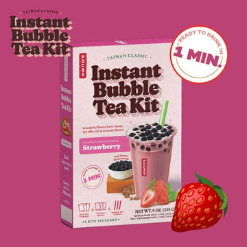Pocas Bubble Tea Kit, Brown Sugar 2-Pack - Instant Milk Tea Powder with Authentic Tapioca Pearls for Instant Bubble Tea, 10 Kits