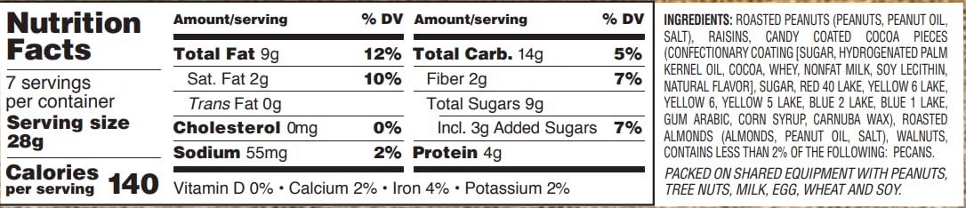 Gurley'S Golden Recipe Country Trail Mix, Assorted Nuts & Dried Fruit Blend 6 Oz Bag (Pack Of 8)