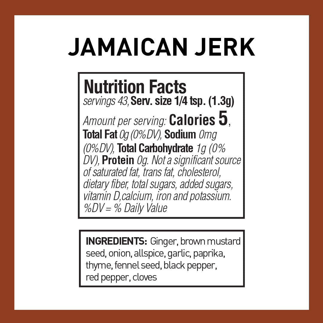 The Spice Hunter Jamaican Jerk Blend, 2-ounce Jars (Pack of 6)