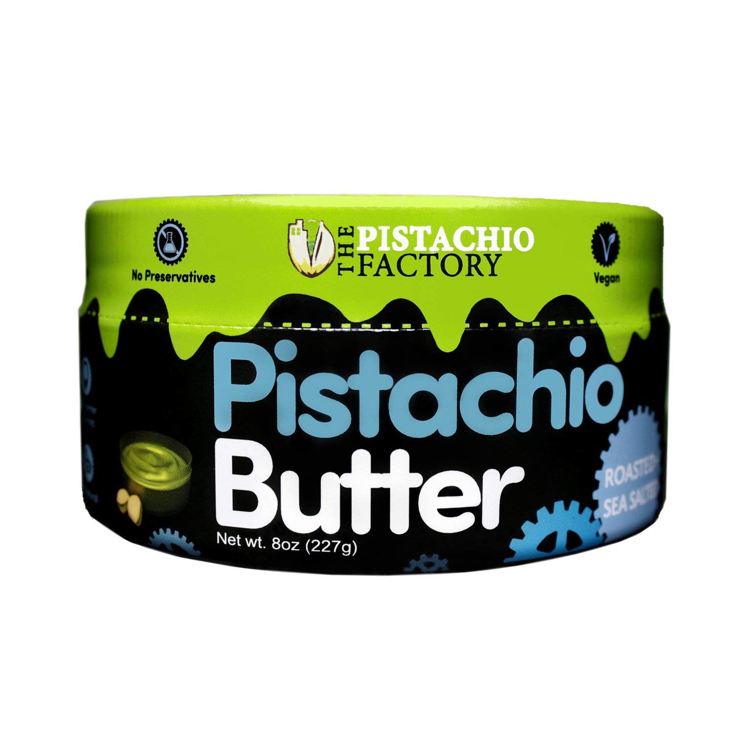 Pistachio Butter - Roasted + Sea Salted (8oz Jar) _The Pistachio Factory