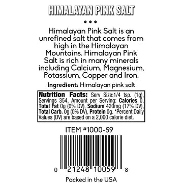 Olde Thompson Himalayan Fine Pink Salt, Fine Ground, Refill For Salt Shaker, 12.5 oz