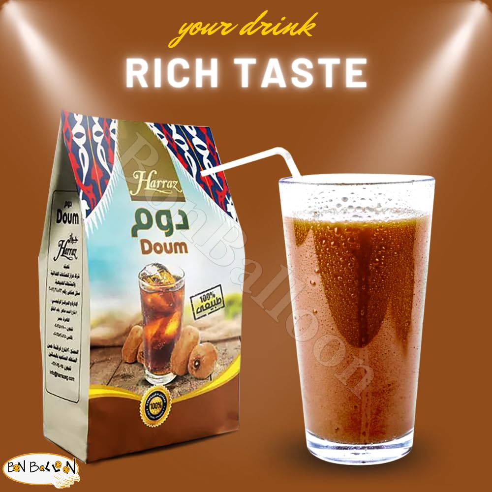 Egyptian Pharaoh Dried Doum Harraz Herbal Loose Flowers, Organic, Caffeine-Free, 8.82 oz / 250g