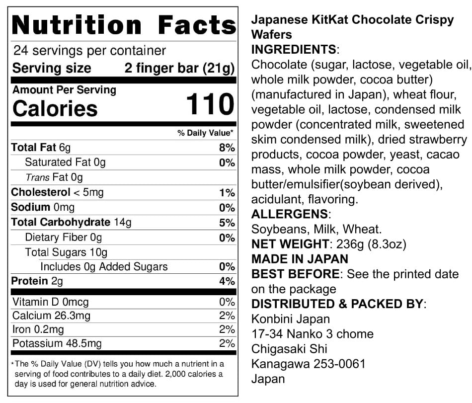 KONBINI JAPAN Mini Assorted 24-Pack Japanese KitKat Chocolate (12 Flavors x2) - Less Sugar Authentic Candy Snacks