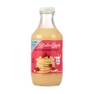 Rich & Creamy Buttermilk Syrup White Raspberry Flavor By Uncle Bob'S Butter Country 16 Fl Oz/1 Pack