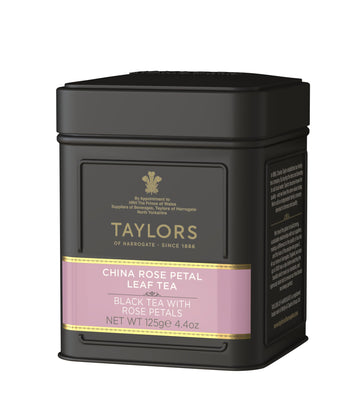 Taylors Of Harrogate China Rose Petal Loose Leaf, 4.41 Ounce Tin