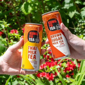 Kung Fu Tea Milk Tea (Brown Sugar + Thai Milk Tea)