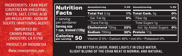 Crown Prince Fancy White Crab Meat, 6-Ounce Cans (Pack Of 12)