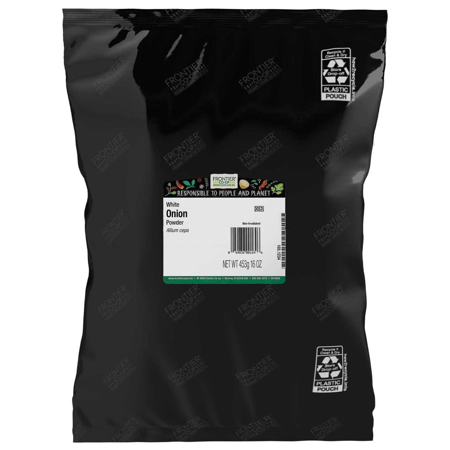 Frontier Co-op Onion, White Powder, Kosher | 1 lb. Bulk Bag | Allium cepa