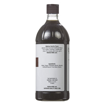 Watkins Vanilla Flavor, 32 Fl. Oz. Economy Sized Bottle, 1 Count (21902)