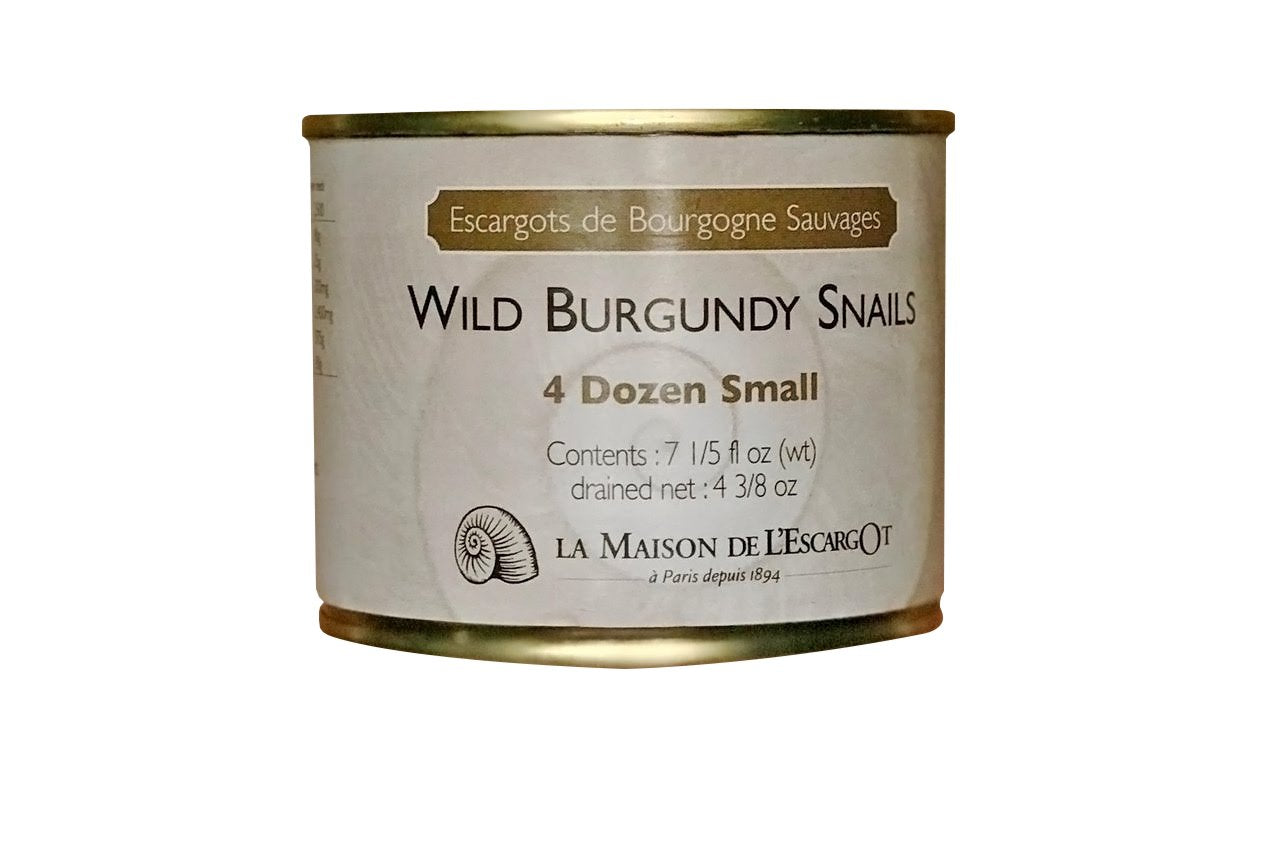 Premium Escargot Wild Burgundy Snails - Rated Number One - Best For Escargot Recipes, Various Sizes  (4 Dozen Petit)