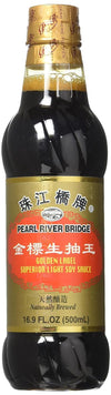 Pearl River Bridge Superior Light Soy Sauce, Premium Chinese Soy Sauce, Golden Label Superior Light Soy Sauce, 16.9 oz