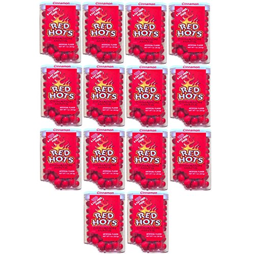Red Hot Cinnamon Mints Tic Tac Style 1 Ounce (Pack Of 14)