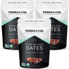 Terrasoul Superfoods Organic Pitted Medjool Dates, 4.5 Lbs (Pack of 3) - Pits Removed | Soft Chewy Texture | Sweet Caramel Taste