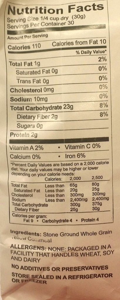 Lambs Stone Ground Yellow Cornmeal 2 lb (Pack of 1)