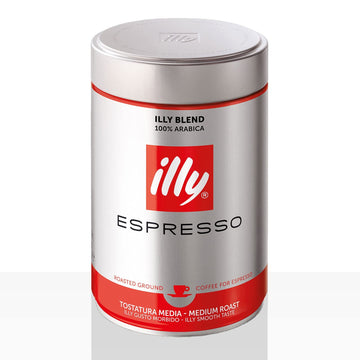 Illy Ground Ground Espresso Medium Roast, 8.8Oz (Pack Of 2)