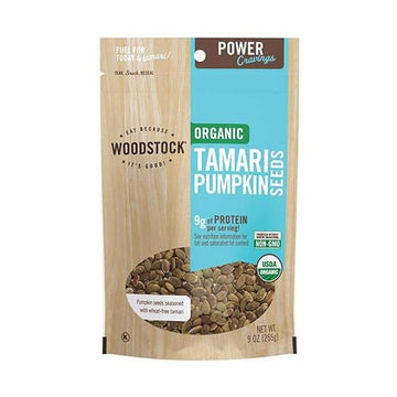 Woodstock Pumpkin Seeds Organic Tamari 10 Oz. (Pack Of 8)