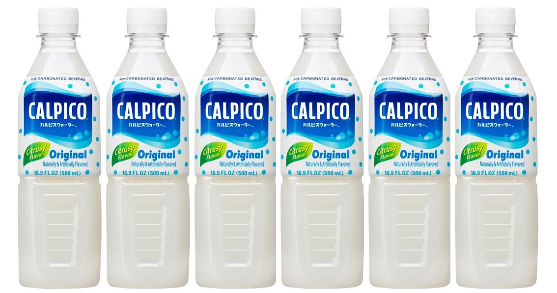 CALPICO Original, Non-Carbonated Drink, Hint of Citrus Flavor, Japanese Beverage, Sweet and Tangy Asian Drink, 16.9 FL oz. (Pack