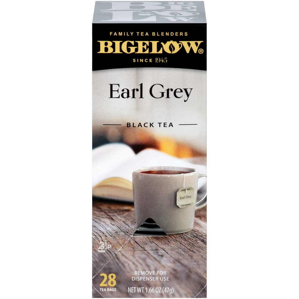 Bigelow Earl Grey Tea Bags 28-Count Box (Pack Of 1) Black Tea Bags With Oil Of Bergamot All Natural Gluten Free Rich In Antioxid