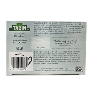 Tadin Spearmint Tea 24 Bags - Te De Yerbabuena