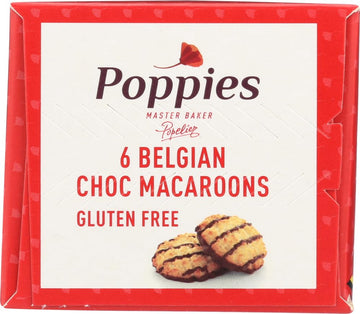 Poppies Cookie Macaron Chocolate Drizzle, 7.8 Ounce, Pack of 1