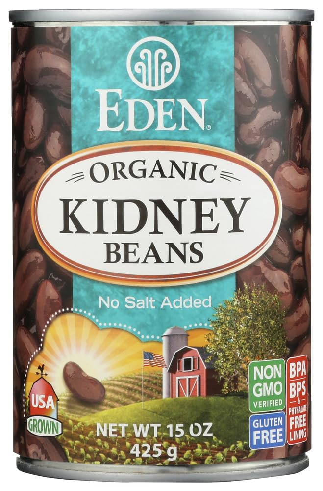 Eden Organic Kidney Beans, No Salt Added, 15-Ounce Cans (Pack of 12) ( Value Bulk Multi-pack)
