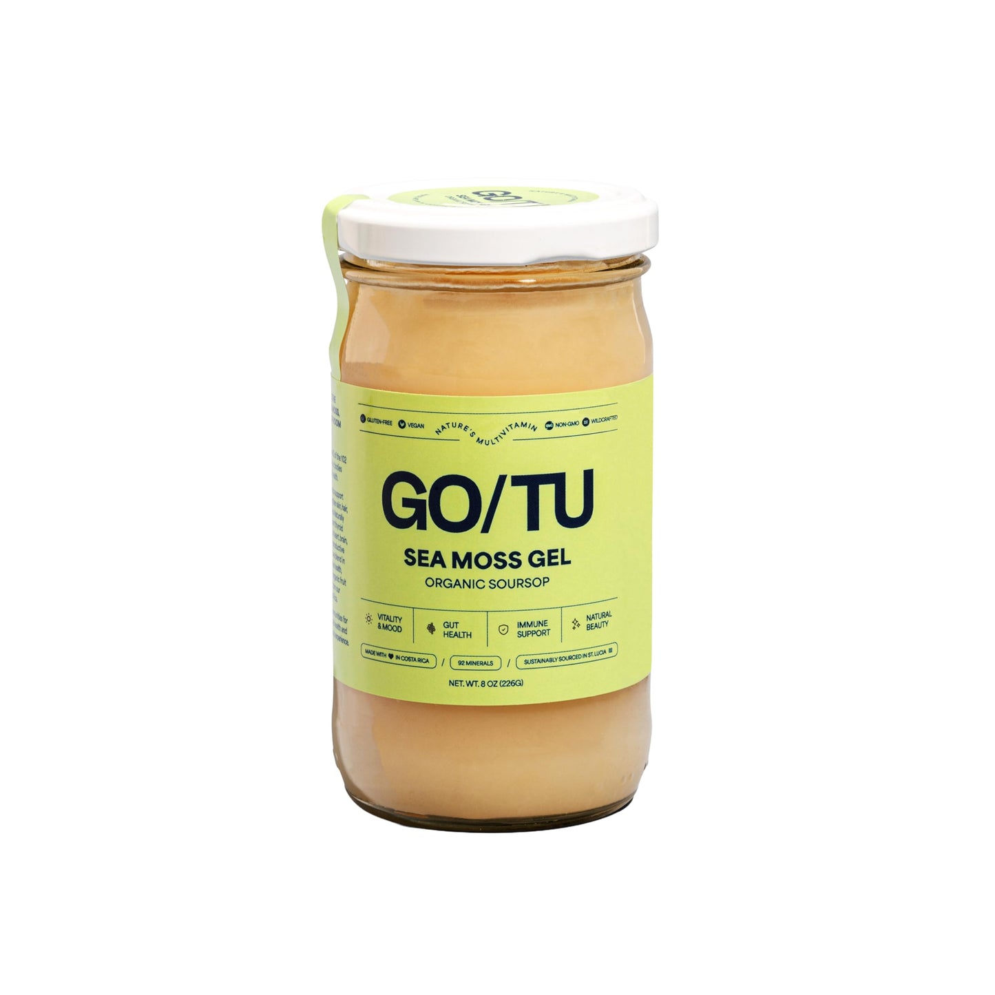 Go/Tu Sea Moss Gel - 8Oz Soursop | Pure Shelf-Stable Superfood | Natures Multivitamin