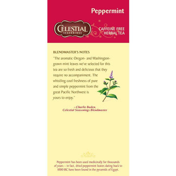 Celestial Seasonings Herbal Tea, Peppermint, 25 Count (Pack Of 6)