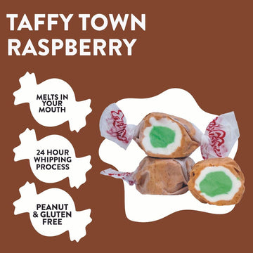 Taffy Town Saltwater Taffy- Apple Pie | Gourmet Taffy| Nougat-Style Candy| Soft & Delicious| Sumer Snack Treats| Party Good Cand