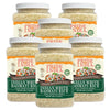 Pride Of India - Pack Of 6 - Extra Long Indian Basmati Rice, Naturally Aged Aromatic Grain, 3 Lbs Jar