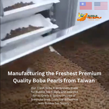 Tapioca Pearls Brown Sugar Flavor Boba Balls For Milk Tea From Taiwan By Bubble Tea Supply | 2.2 Lb Bag With 28+ Servings | Easy