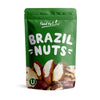 Food To Live - Dry Roasted Brazil Nuts With Himalayan Salt 8 Ounces - Oven Roasted Lightly Salted No Oil Added Whole. Vegan Kosher Bulk.