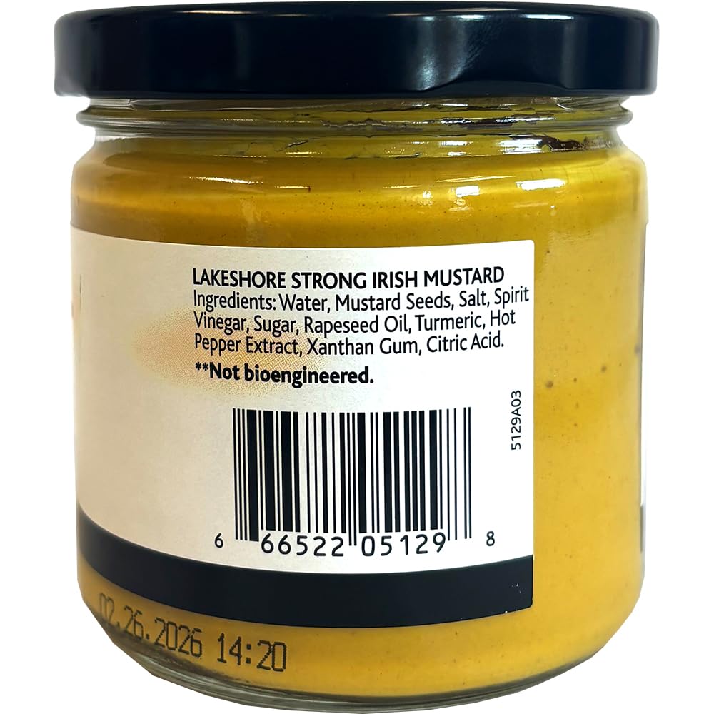 Lakeshore Strong Irish Mustard 7.7 oz. jar