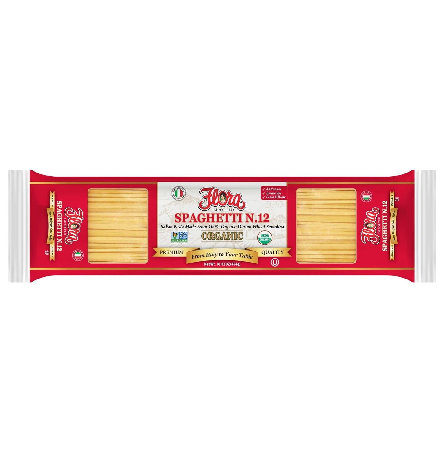 FLORA FINE FOODS SPAGHETTI ORGANIC- (BRONZE DIE)