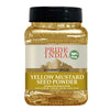 Pride Of India Yellow Mustard Ground - Gourmet Spice, 8oz Pack of 6, Preservatives Free, Ideal for Pickles, Dressings, Sauces