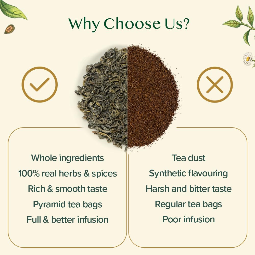 VAHDAM, Assorted Green Tea Loose Leaf Tea Sampler (10 Flavours, 50+ Servings) Exotic Green Tea Blends from Himalayas with 100% N