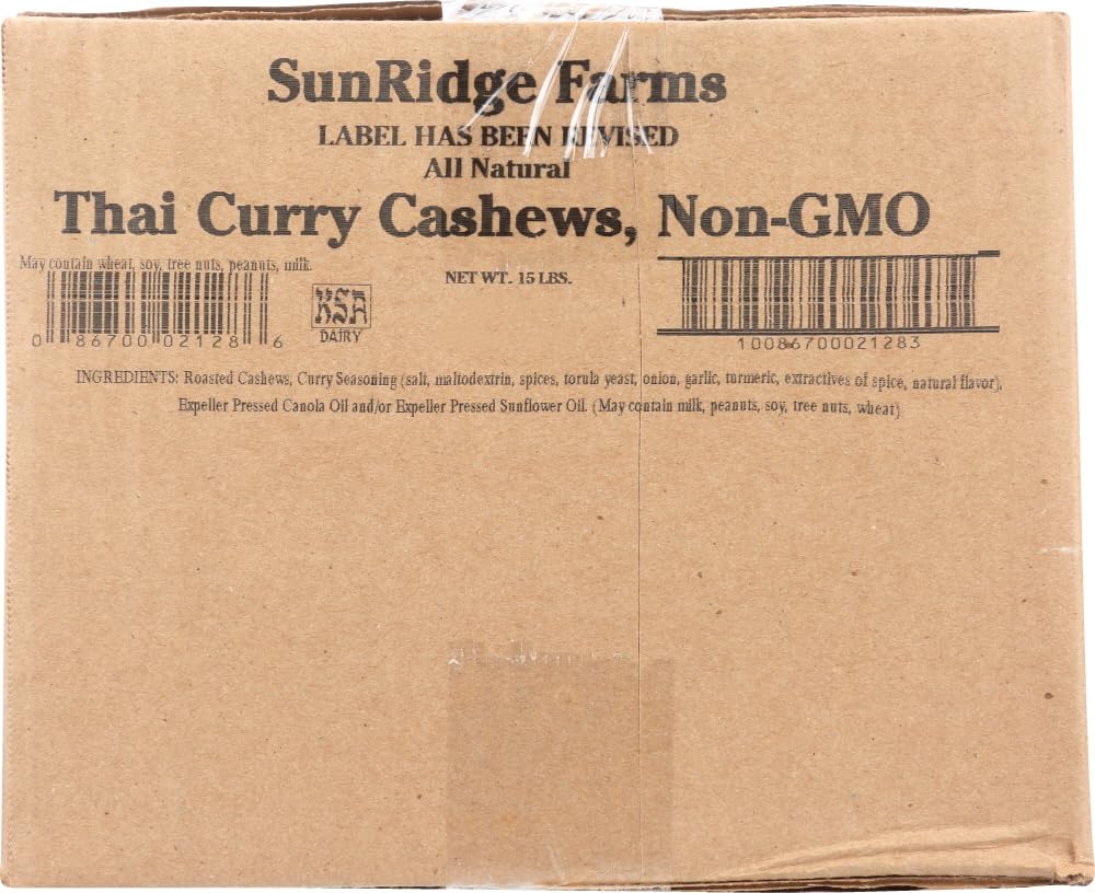 Sunrdg Thai Curry Cashew ( 15 X 15 Lb )