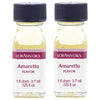 Lorann Amaretto Ss Flavor, 1 Dram Bottle (.0125 Fl Oz - 3.7Ml - 1 Teaspoon) - 2 Pack