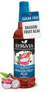 Syruvia Sugar-Free Dragon Fruit Acai Syrup - 25.4 fl oz. Premium Coffee Flavoring Syrup. 0 Calories, Kosher, and Gluten-Free. Pe