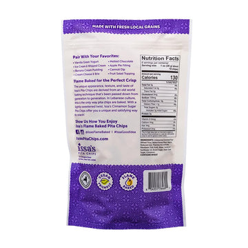 Issas Cinnamon Sugar Pita Chips, 6 Oz