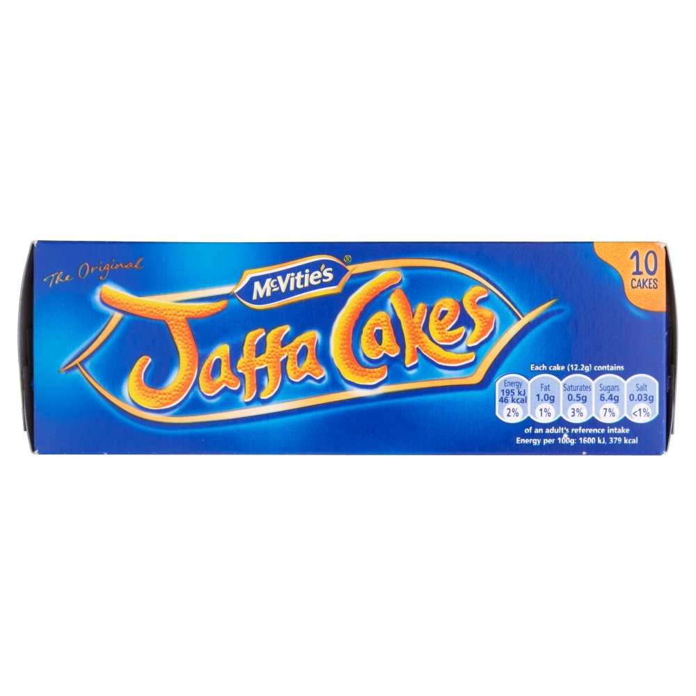 McVities Jaffa Cakes, 10 Count Pack, 122 g - Delicious Chocolate-Covered Biscuits