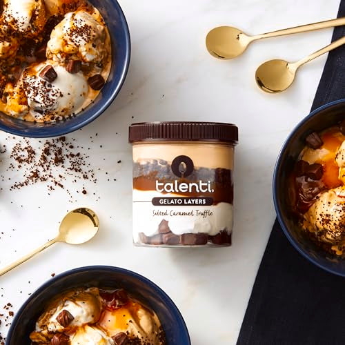 Talenti Gelato Layers For a Delicious Frozen Dessert Salted Caramel Truffle Made With Non-GMO Ingredients 323.1 g
