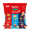 Loacker Minis Wafer Variety Pack, 30% Less Sugar, Assorted Cream Filled, 14.11 oz, 40 Individually Wrapped Snack Packs
