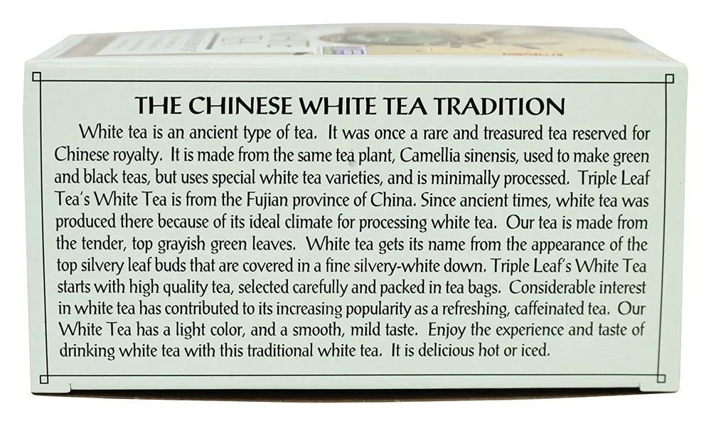 Triple Leaf Tea Tea White 20 Bag