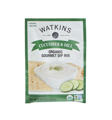 Watkins Organic Gourmet Dip Mix, Cucumber & Dill,0.95 Ounce (Pack Of 12)