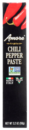 Amore Vegan Chili Pepper Paste In A Tube - Non Gmo Certified And Made In Italy (Pack Of 1)